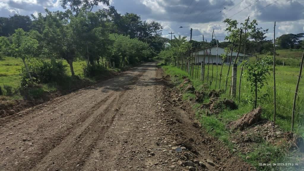 Vía terciaria intervenida