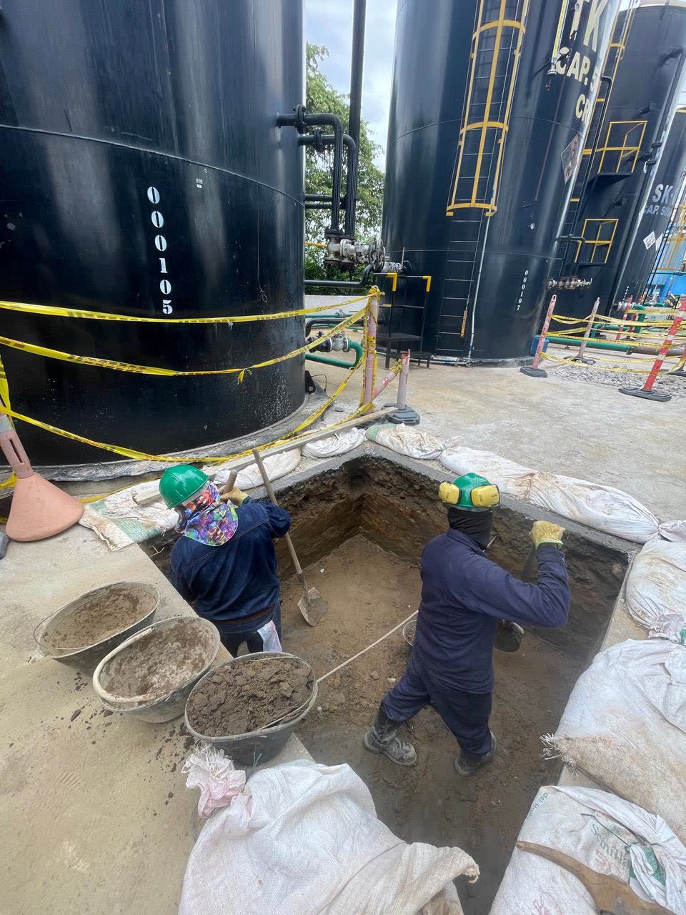 Excavación para fundaciones